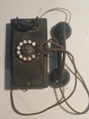 1940 Antique rotary phone.