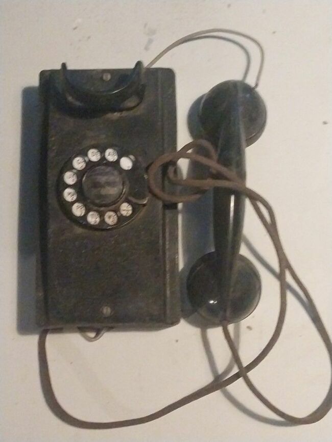 1940 Antique rotary phone.