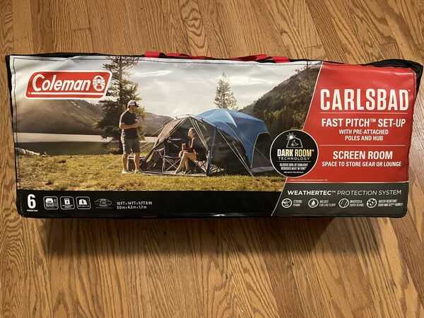 Coleman 8-Person Carlsbad Dark Room Dome Camping Tent