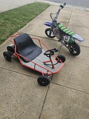 Razor Buggy And Razor Dirt Bike