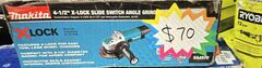 Makita 4-1/2" X-Lock slide switch angle Grinder