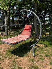 Red Outdoor Swing Chair
