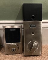 Schlage Connect Camelot Touchscreen Electronic Deadbolt with Built-in Alarm and Z-Wave Plus Technology