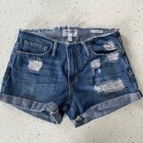 Frame Denim Le Cutoff Glenbarr Distressed Shorts