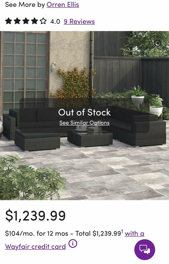 Outdoor Patio Set