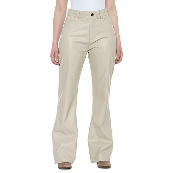 Alp-n-Rock Womens M (29-30") Claren Faux-Leather Pants Silver Grey NWT