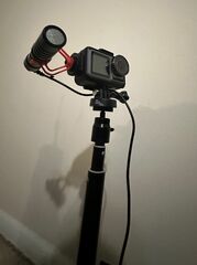 DJI Osmo Action (4k) camera w/ 3 Batteries, Every Mount, 128 SD Card