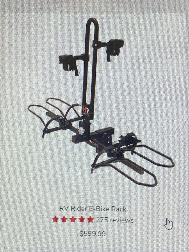 Hollywood RV rider E-Bike Rack