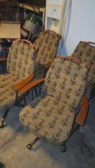 Vintage Pinapple Swivel Dining Chairs x4