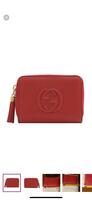 Gucci red soho wallet