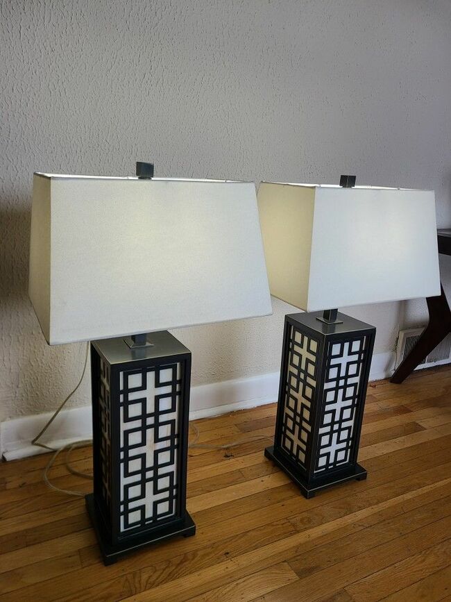 Set Of Tall Accent Lamps