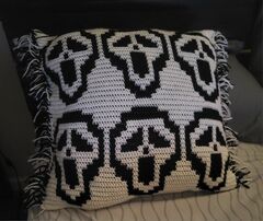 Ghost/Ghostface Pillow & Throw Blanket