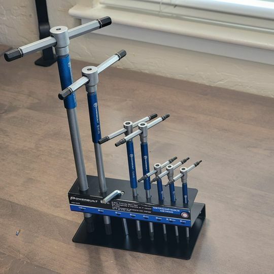 Powerbuilt 8 Pc Metric T-Handle Hex Allen Key Wrench Set