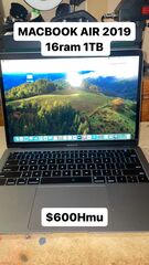 2019 MacBook Air 16ram 1TB