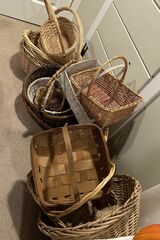Lot (16) Assorted Wicker Baskets