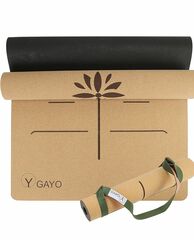 Yoga Cork Mat, Natural rubber base- New