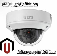 Platinum Network Vandal Dome IP Camera - 4MP