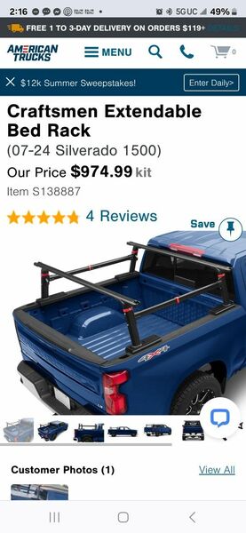 Rooftop Tent Rack