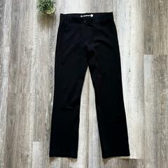 Betabrand Pull On Straight Leg Pants in Black