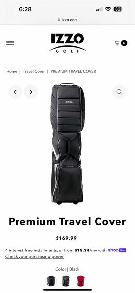 Izzo Premium Travel Cover Bag