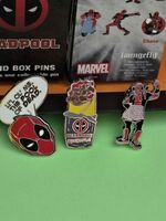 Marvel Deadpool Quote Bubble Boxers Chimichanga Enamel Metal Pin Blind Box Combo