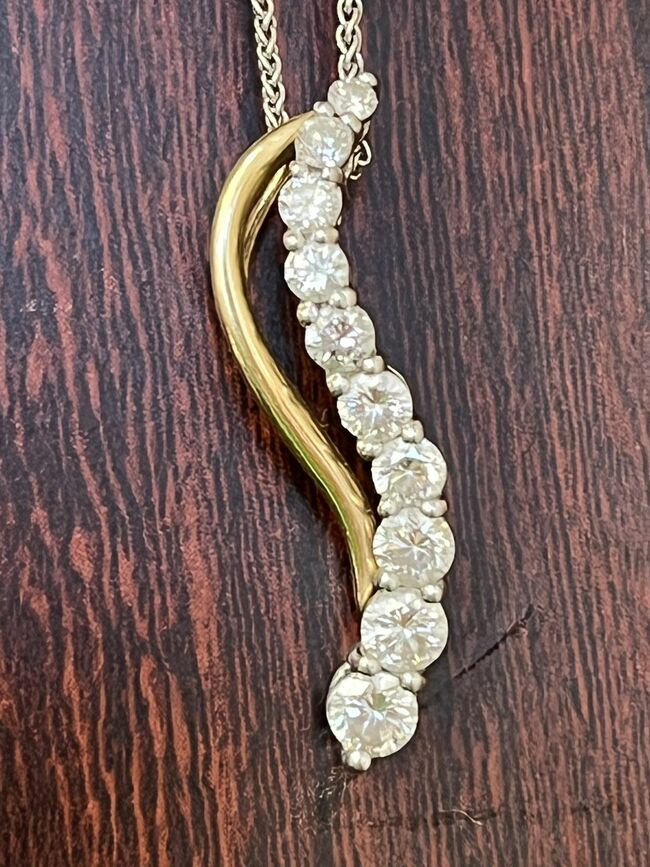 14k Diamonds Over 1Ct Pendant