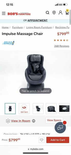 Massage Chair With Bluetooth Speaker