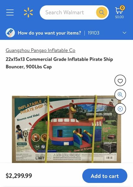 Inflatable Pirate Ship