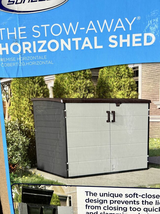 Suncast Horizontal Shed Stow-away