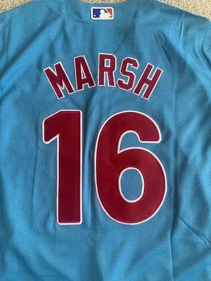 Phillies Marsh Stitched Baseball Jersey