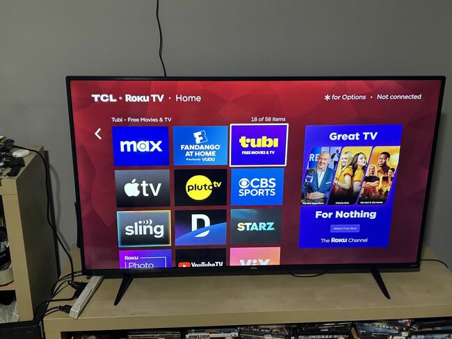 55 inch TCL 4k uhd