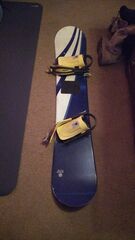 Dukes Snowboard With Liquid Bindings