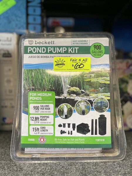 Beckett Pond Pump - Brand New