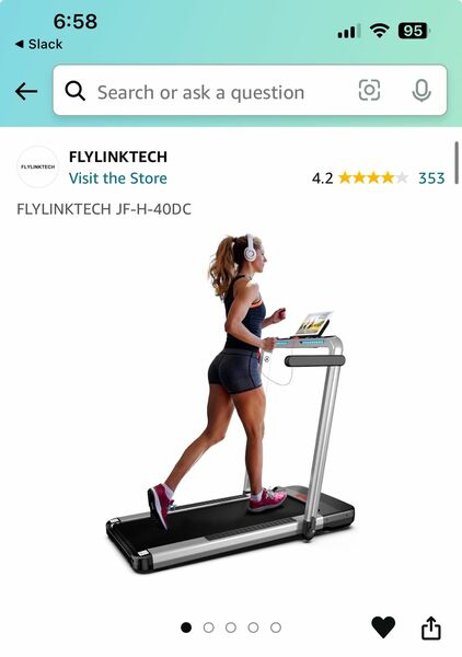 YLINKTECH Foldable Electric Treadmill