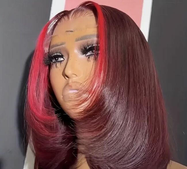 Red Lace Front Wig