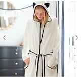 Pottery Barn Emily & Meritt knit cat robe