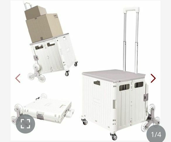 WHITE FOLDABLE CART