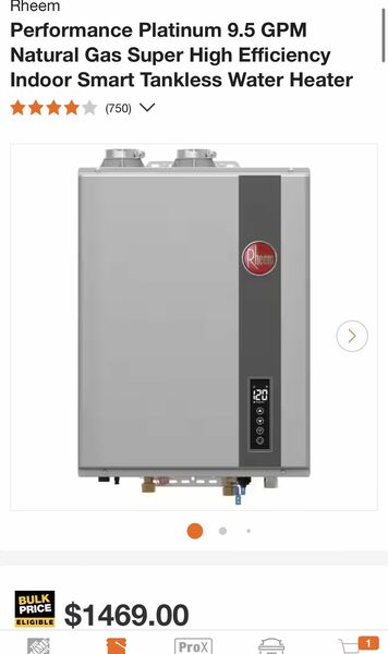 Tankless Gas Hot Water Heater
