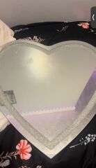 Heart Glass Mirror.
