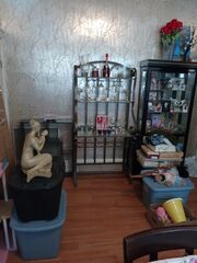 Wine Shelley With Glasses