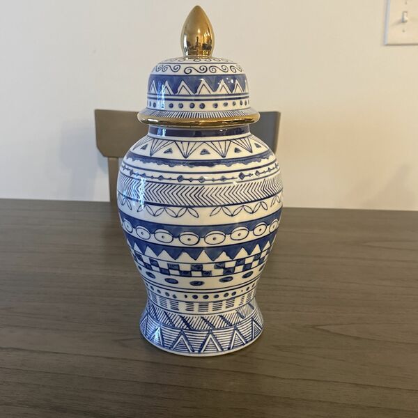 Blue Decorative Urn