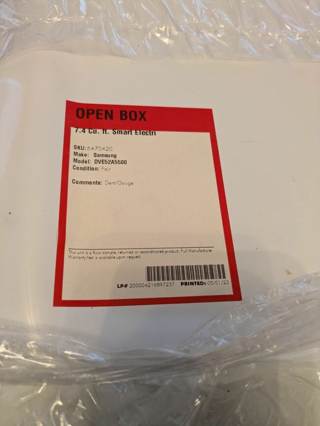 Electric Dryer  Samsung