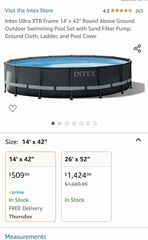 Above Ground Pool And Accessories