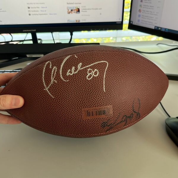 NY Giants Signed Football