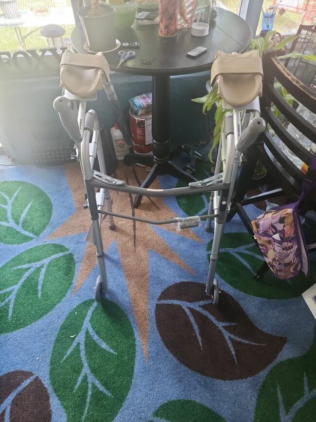 Folding 2 Button Walker