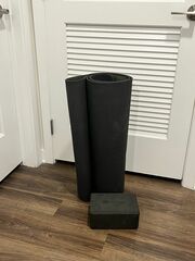 Alo Yoga mat and GAIAM yoga block (ONE SET)