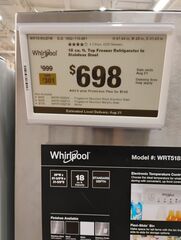 Whirlpool, Stainless,28 Ic.