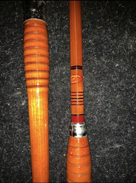 Antique Hexagon Shaped Bamboo Rod.