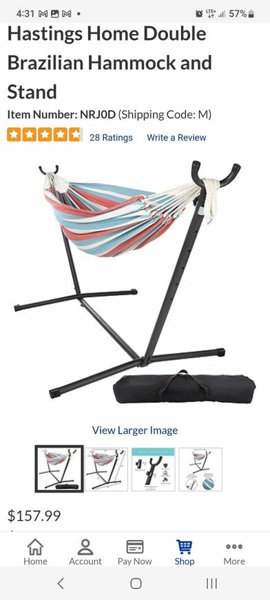 Hammock  With Its Travel Bag