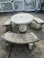 Cement Patio Set